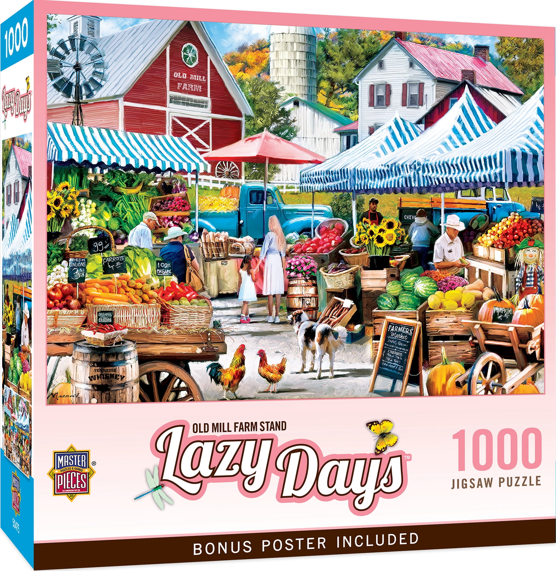 Lazy Days - Old Mill Farm Stand 1000 Piece Puzzle