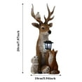 thumbnail image 3 of Garden Lamps Outdoor Solar Statue Lamps Deer Rabbit Hedgehog Wolf Modeling Sculpture Lights Energy Saving Resin Figurine for Garden Yard Decoration, 3 of 9