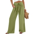 thumbnail image 4 of Wensltd Summer Women Cropped Pants Thin Straight Pants Work, 4 of 6