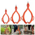 thumbnail image 2 of Xinyolin Serrated Claw Hook Log Lifting Tongs - 110lbs Load Capacity Easy Operation Rust Resistant Heavy Duty Grapple, 2 of 8