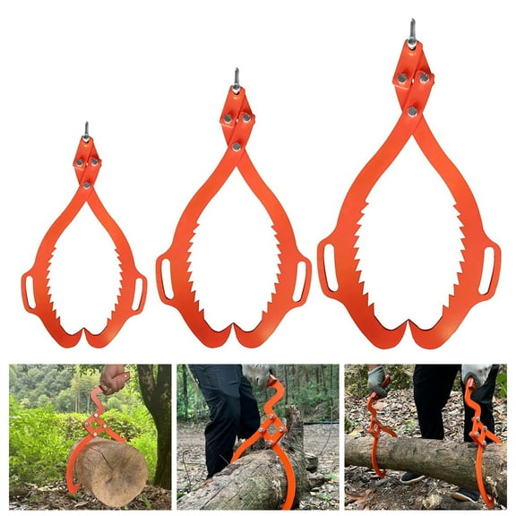 Xinyolin Serrated Claw Hook Log Lifting Tongs - 110lbs Load Capacity Easy Operation Rust Resistant Heavy Duty Grapple