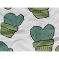 thumbnail image 6 of oneOone Rayon Teal Green Fabric Cactus Diy Clothing Quilting Fabric Print Fabric By Yard 56 Inch Wide, 6 of 8