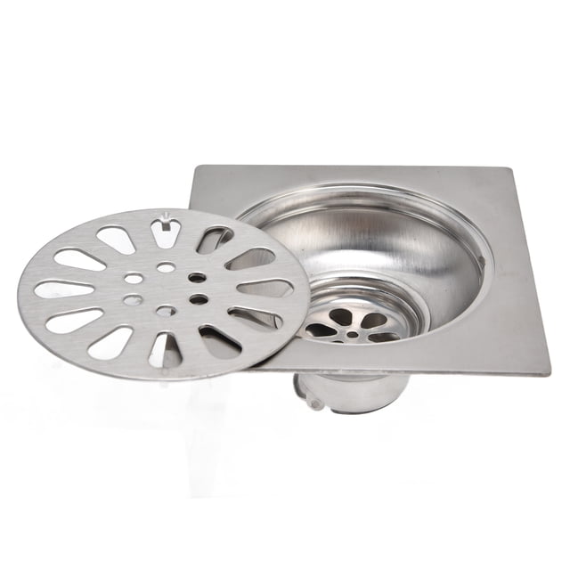 Desagüe de ducha cuadrado ajustable con inserción de azulejos para cocina y baño