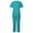 Mint Green Scrub Sets 03, variant on Usmixi Scrub Sets for Women Womens 2 Piece Scrub Outfits Casual Short Sleeve Scrub Tops and Long Pants Sets Nurse's Uniform Lounge Set Working Sets with Pocket Under $10