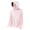 Pink, variant on Womens Sun Shirts Plus Size Hooded UPF 50+ Long Sleeve Fishing Shirt Full Zip UV Protection Rash Guard with Mask and Detachable Hood
