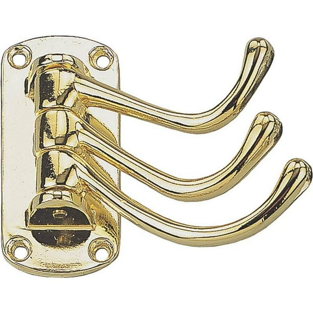 Coat/Hat Hook, Polished Brass Mintcraft Coat Hook H-024-PB ...