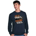 thumbnail image 3 of Fishing On Trail Chasing Tail Fisher Men's Big & Tall Long Sleeve Graphic Tee Brisco Brands 3X, 3 of 5