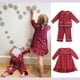 thumbnail image 4 of Conjuntos de pijamas de algodón con volantes para madres y niños, para carnaval, para niños y niñas, para la familia y los hermanos, 4 of 5