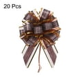 thumbnail image 3 of 20pcs 7 Inch Large Pull Bow Gift Wrapping Bows Ribbon Organza Coffee for Wedding Baskets Presents, 3 of 6
