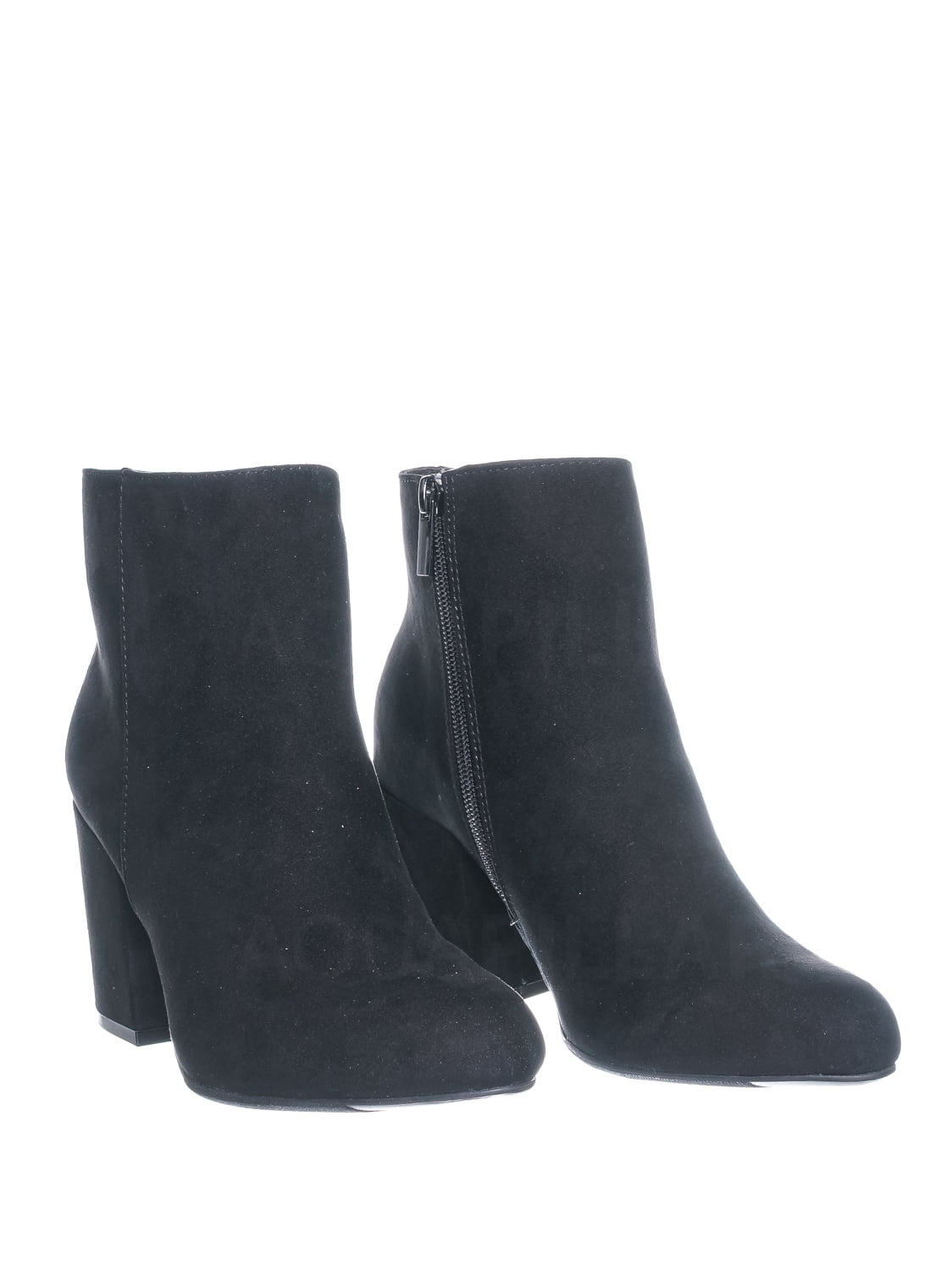 booties with thick heel