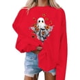 thumbnail image 4 of Sweatshirts for Women Halloween Printed Long Sleeve Hoodie Top, 4 of 5