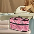 thumbnail image 2 of HELLHERO Handheld Steam Iron Storage Bag Lightweight Iron Accessories Portable Garment Steamer Case Heart-Shaped Paw Print Pattern Valentines Day, Case Only, 2 of 6