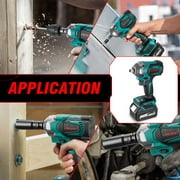 ONEVAN Cordless Impact Wrench 1/2 inch 20V Electric Power Impact Wrenches Drill & Screw Bits Kit
