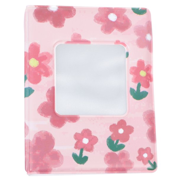 KAKOWELY Álbum de fotos con diseño de flores y tarjetas de identificación para estudiantes