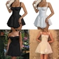 thumbnail image 2 of Jesscasday Womens Sexy Spaghetti Straps Bodycon Midi Dress Sleeveless Backless Cocktail Short Evening Dresses, 2 of 20