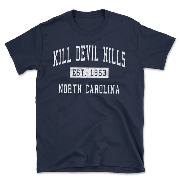 Kill Devil Hills North Carolina Classic Established Men's Cotton T-Shirt