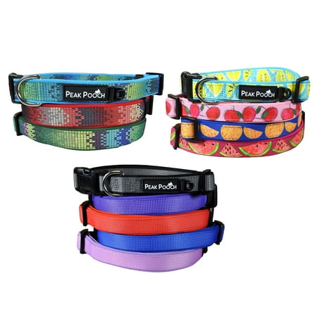 - Designer Dog Collar, Soft Padded Adjustable, For Small, Medium and Large Dogs