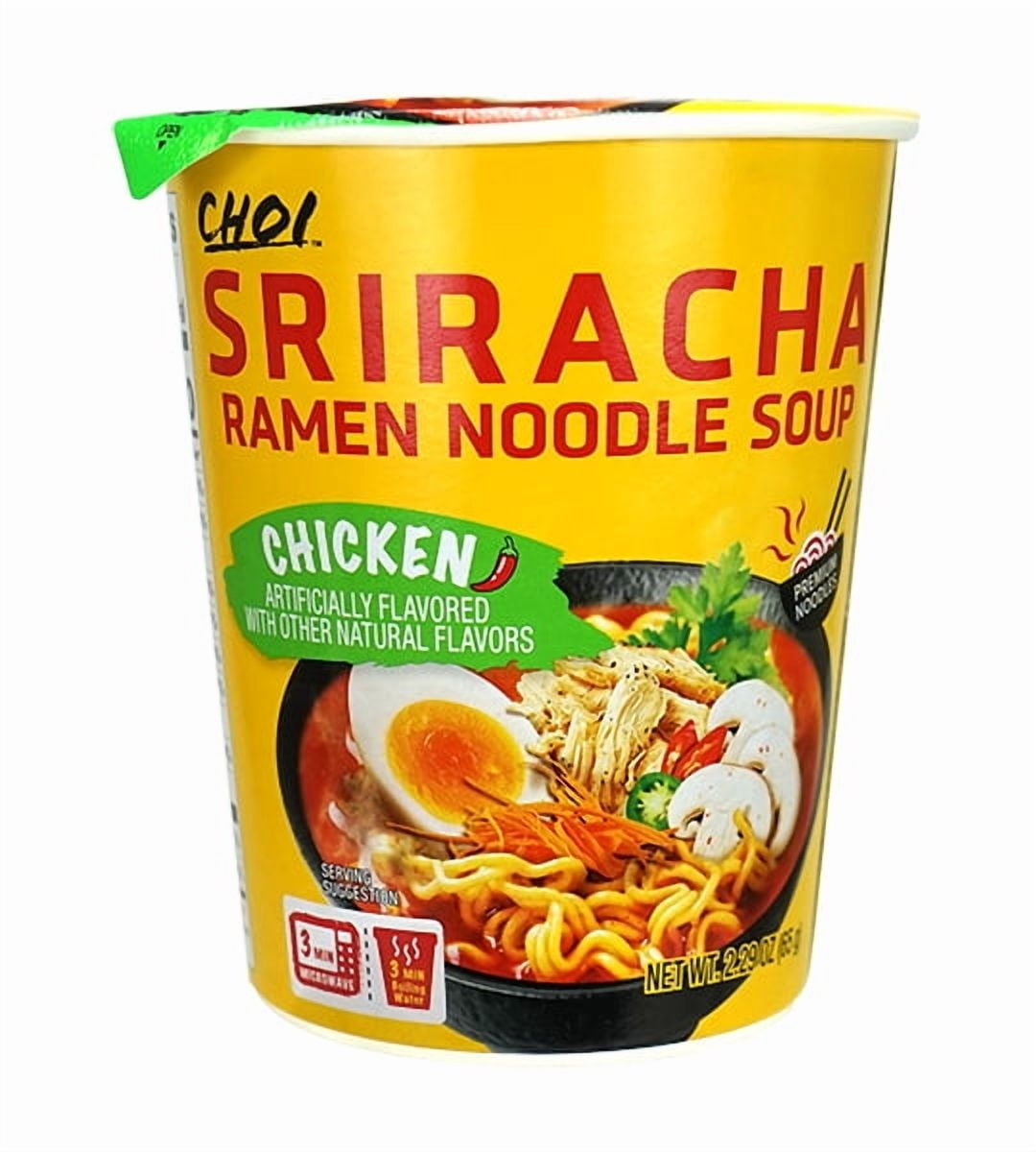 Choi Spicy Sriracha Chicken Flavor Ramen Cup, 2.29 oz - Walmart.com
