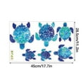 thumbnail image 3 of Wall Stickers Cute Turtle Border Removable Personalized Wall Sticker For Children'S Room Study Bathroom Bathtub Decoration Sticker,Green Home Wall Stickers, 3 of 7
