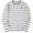 Gray White, variant on Aiyino Men's Casual Cotton Spandex Striped Crewneck Long-Sleeve T-Shirt Basic Pullover Stripe tee Shirt