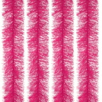 Uxcell 6.6Ft Feather Boa, 4 Pcs Artificial Fluffy Feather Boas Party Decorations for DIY Crafts, Wedding Costume, Christmas, Concert, Halloween, Home Decor, Rose Red
