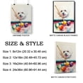 thumbnail image 2 of Cotonde Tulear Dog Canvas Billiards Canvas – Funny Cotonde Tulear Dog Canvas Artwork, Funny Dog Wall Art for Billiards Room or Pet Shop, 2 of 5
