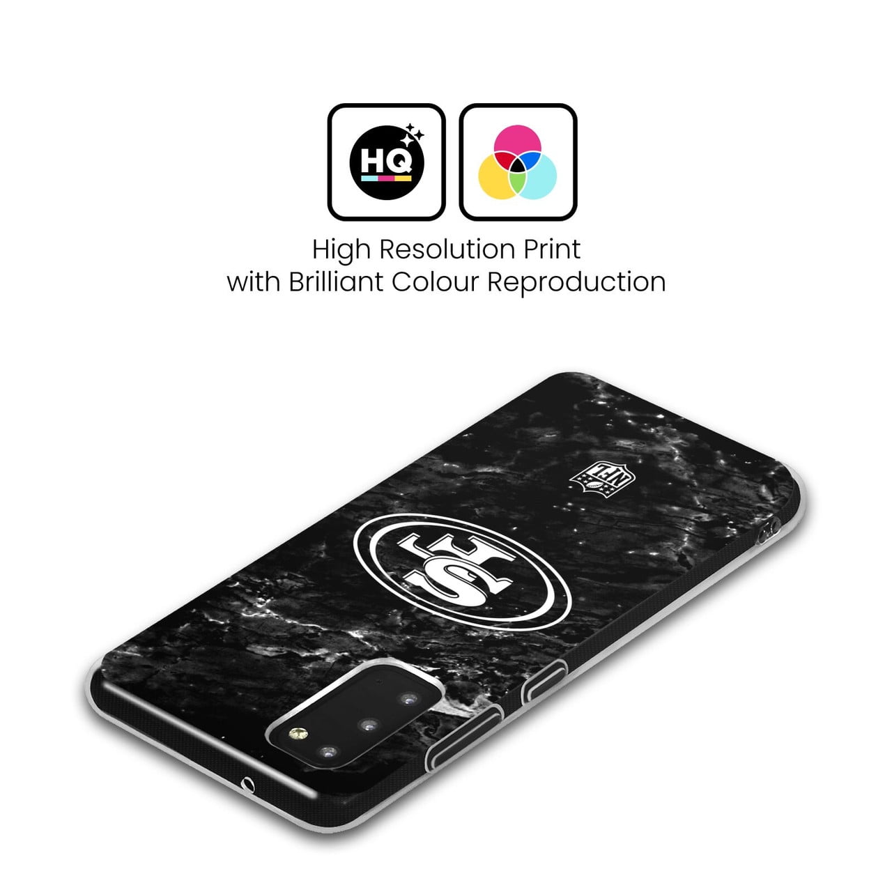 Head Case Designs NFL San Francisco 49ers Artwork Marble Soft Gel Case for Samsung Galaxy S24 5G