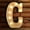 C, variant on TETOU LED Letter Lights Luminous Letters Sign Home Decor for Wedding Birthday Party Christmas Battery Powered Decoration (J)