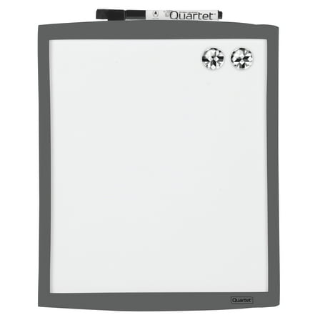 Quartet Magnetic Dry-Erase Board with Curved Frame, 9" x 11", Assorted Colors (43085)