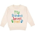 thumbnail image 2 of Inktastic My Grandma Loves Me Toddler Sweatshirt, 2 of 4