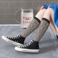 thumbnail image 3 of Lsque Retro Bunny Printed Crew Socks Men's Women's LightWeight Thin Casual Calf Socks ,Knee High Socks,Cotton Socks, 3 of 9