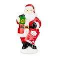 LED Tabletop Red and White Santa Blow Mold Christmas Decoration, 11 in