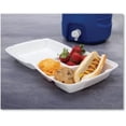 thumbnail image 2 of FARMAHAR Foam Hinged Lid Containers with 3-Compartments - 200/Carton, 8.38 x 7.78 x 3.25 - Commercial Food Storage Containers, 2 of 4