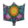 thumbnail image 3 of HATIART Hooded Blanket Boho Style Flower Throw Blanket 50x60 inch, 3 of 3
