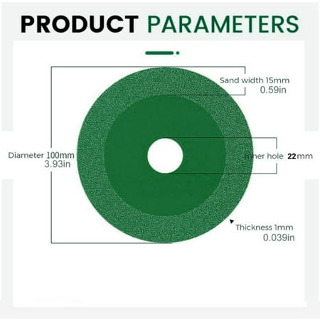 

BAMILL 22mm hole Glass Cutting Disc Diamond Marble Ceramic Tile Jade Grinding Blade