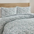thumbnail image 6 of Virtu Comforter Sets, All Season Lightweight Floral Twin Comforter Sets, 2-Pc Bedding Sets, Green Floral, 6 of 8