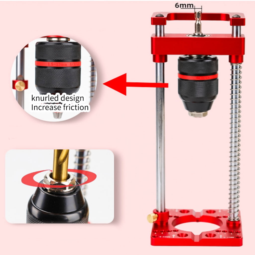 Aluminum Drillling Guide Drilling Jig Drill Puncher Locator DIY Electric Drill Bracket Accurate Drill Hole Locator