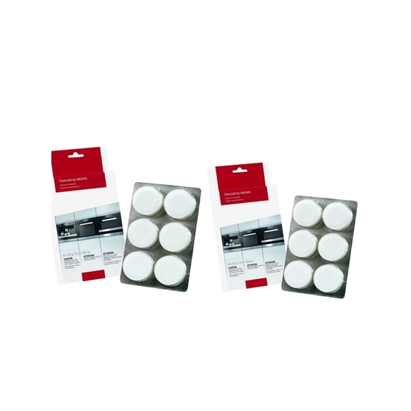 Miele 0178330 Descaling Tablets Descaling Tablets for Coffee Machines, Steam Ovens, Ovens, Ranges, 6 Tablets (2 Boxesf)