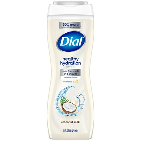 Dial Body Wash, Healthy Hydration, Coconut Milk plus Vitamin E, 16 fl oz