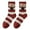 Wine, variant on LckLvx Ruffle Socks for Women Cute Frilly Knit Socks with Bow Solid Color Casual Mid Calf Socks