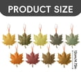 thumbnail image 3 of 18 Pcs Wooden Maple Leaf Hanging Ornaments, Autumn Fall Tree Pendants, Rustic Harvest Hang Decor, Thanksgiving Tree Decorations, Multi‑Pattern Leaf Trinkets, Farmhouse Fall Tree Embellishment, 3 of 4