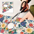thumbnail image 6 of Yayeee Faucet Mat for Kitchen Sink 14.7" Diatomite Long Splash Guard Pad, Red Japanese Floral Pattern, 6 of 7