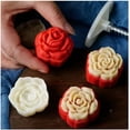 thumbnail image 4 of Mooncake Mold 30g- Rose Flowers Cookie Stamps Plastic Hand Press Floral Shape Kitchen Gadgets DIY Baking Pastry Tool 1.57in (Rose 30g), 4 of 12