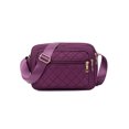 thumbnail image 1 of Fashnice Ladies Handbag Multi Pockets Crossbody Bag Large Capacity Waterproof Shoulder Bags Messenger Women Lightweight Designer Dark Purple, 1 of 9