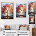 thumbnail image 4 of Designart "Majestic Blaze of Maple Trees" Floral & Botanical Floater Framed Wall Art Living Room, 4 of 7