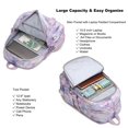thumbnail image 5 of Girls Backpack Aesthetic Backpack for Teen Girl Cute School Bag Bookbag Anime School Backpacks for Girls,Light Purple, 5 of 6