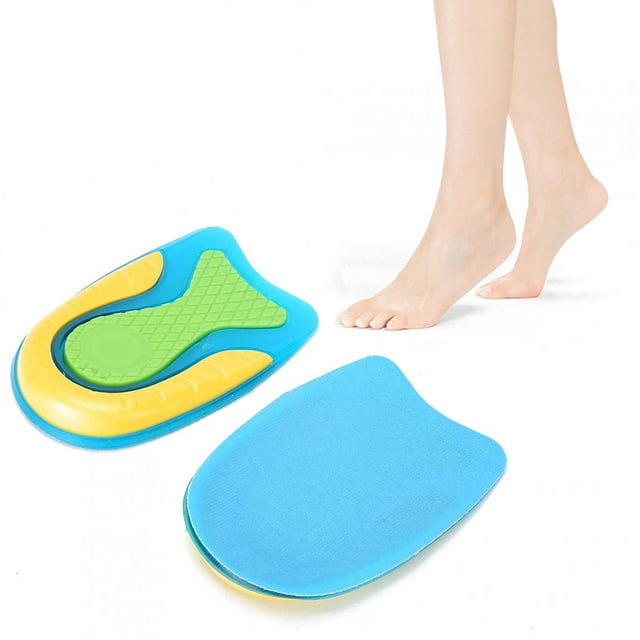 Coussinets de Talon Antidérapants Unisexes, Ruban Autocollant de Talon Réutilisable, Absorption des Chocs pour Chaussures de Travail, de Marche, de Course et Décontractées pour Femmes et Hommes P,L