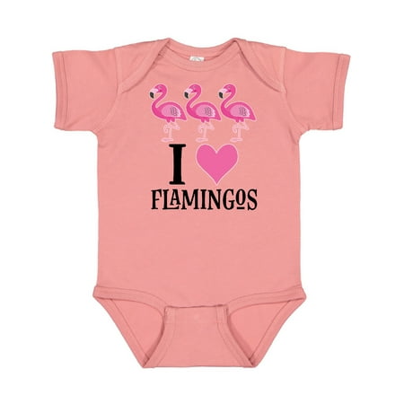 

Inktastic I Love Flamingos Pink Bird Gift Baby Girl Bodysuit