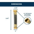 thumbnail image 6 of Morvat Brass Metal Spring Coiled Outdoor Garden Hose Kink Protector, 2-Pack, 6 of 7