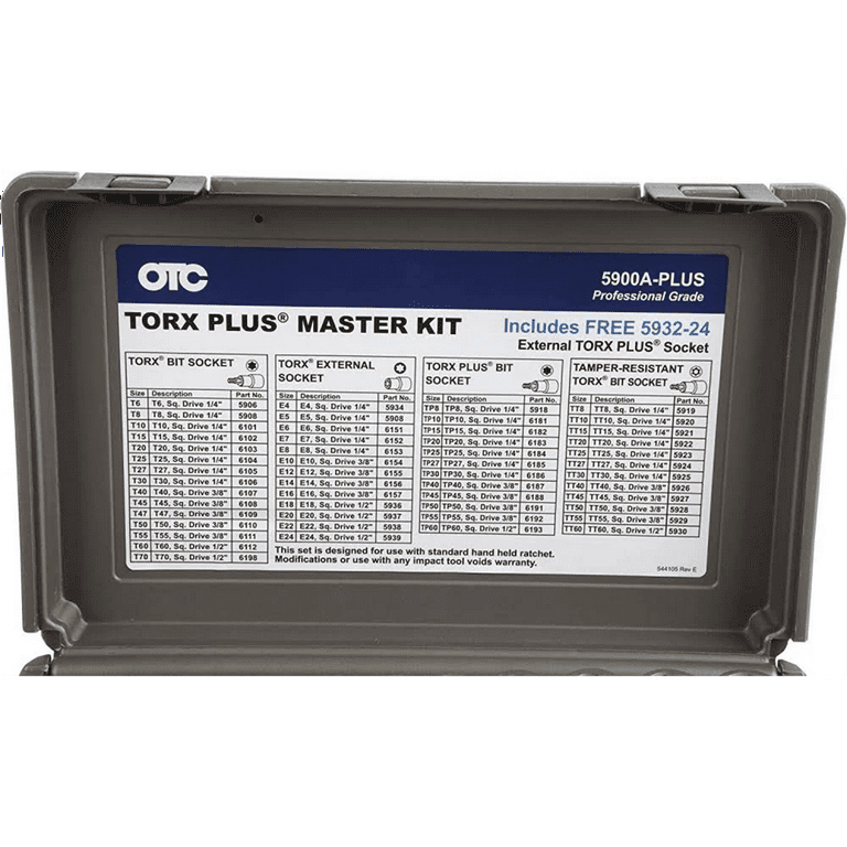 OTC Tools 5900A-PLUS Master Torx Bit Socket Set (53-Piece